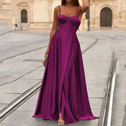 Regal Radiance Velvet Gown